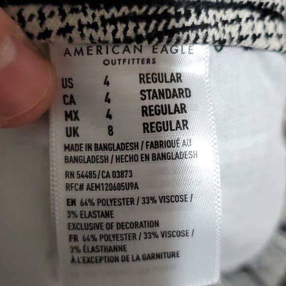 AMERICAN Eagle stretch 28x27 size 4 super high rise skinny trouser pants - Picture 8 of 8